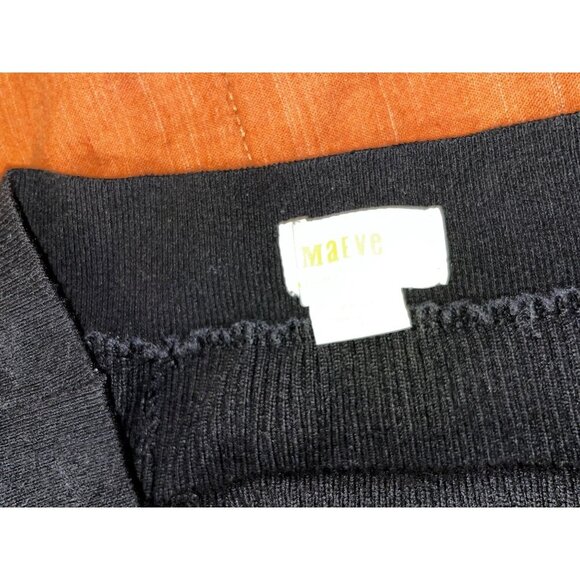 Maeve Anthropologie Black Pull on Mini Skirt Women's Size Large - Picture 6 of 8